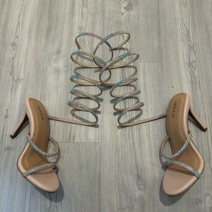 Torrid Women's Strappy Heels - Pastel Multicolor